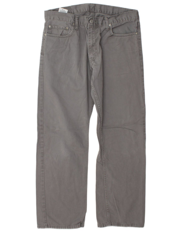 Calça Levi's Masculina 514 Reta Casual W36 L30 Cinza Algodão