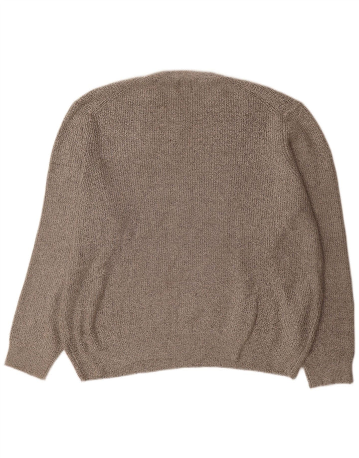 Suéter masculino Marks & Spencer com gola redonda 3XL cinza poliamida