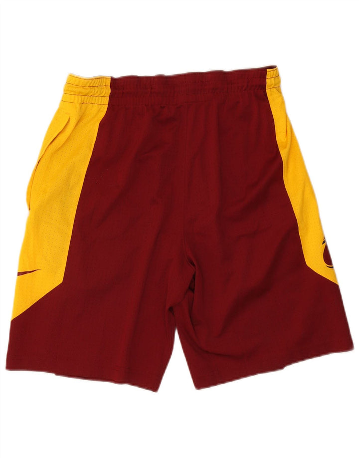 Nike Mens Sport Shorts Pequeno Borgonha Colorblock Poliéster