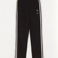 Calça de treino feminina Adidas UK 10 pequena poliamida preta