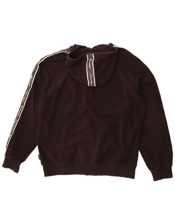 Jaqueta masculina de lã com capuz gráfico Champion UK 42 XL preta