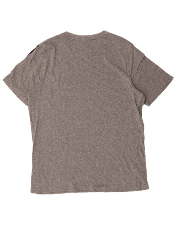 Camiseta masculina Puma Graphic Top grande algodão cinza