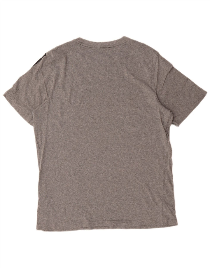 Camiseta masculina Puma Graphic Top grande algodão cinza