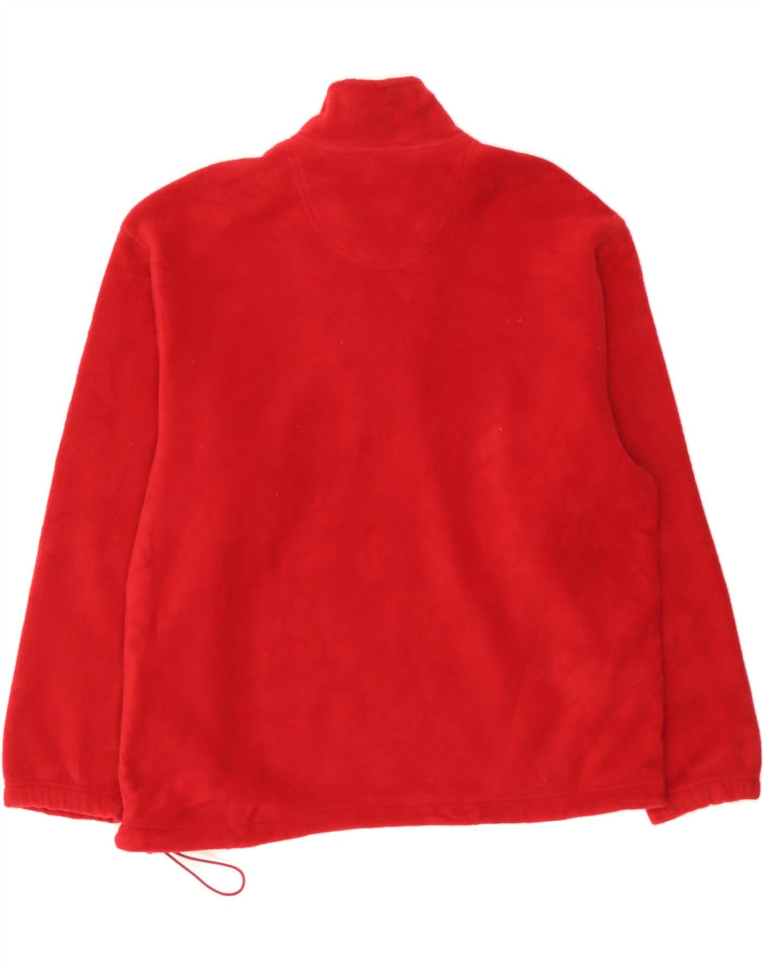 IZOD Mens Zip Neck Fleece Jumper Large Red Polyester Vintage Izod and Second-Hand Izod from Messina Hembry 