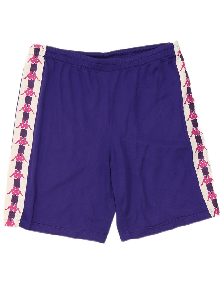 Kappa Mens Graphic Sport Shorts Grande Roxo Colourblock Poliéster
