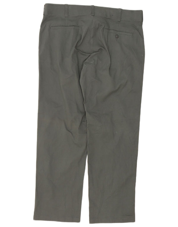 Lee Mens Regular Chino Calças W36 L30 Algodão Cinza
