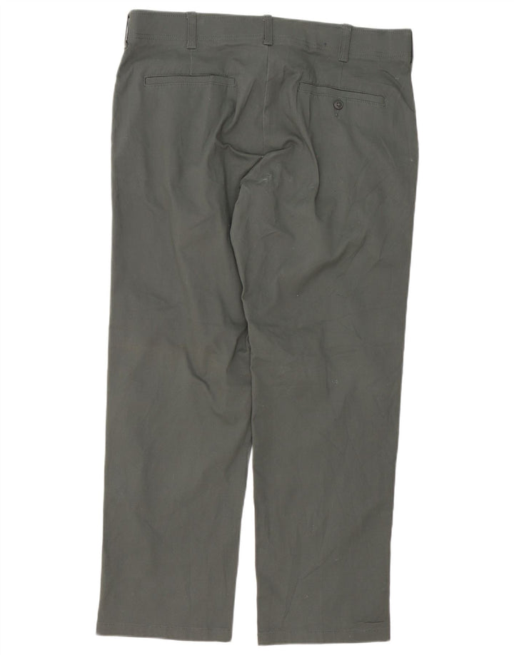 Lee Mens Regular Chino Calças W36 L30 Algodão Cinza