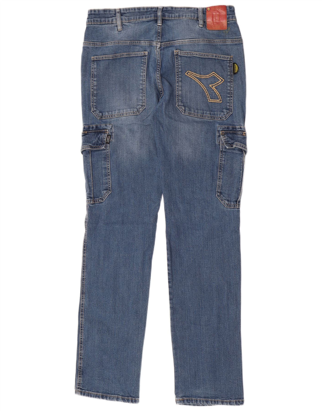 Diadora Masculino Utility Cargo Slim Jeans W34 L34 Azul Algodão