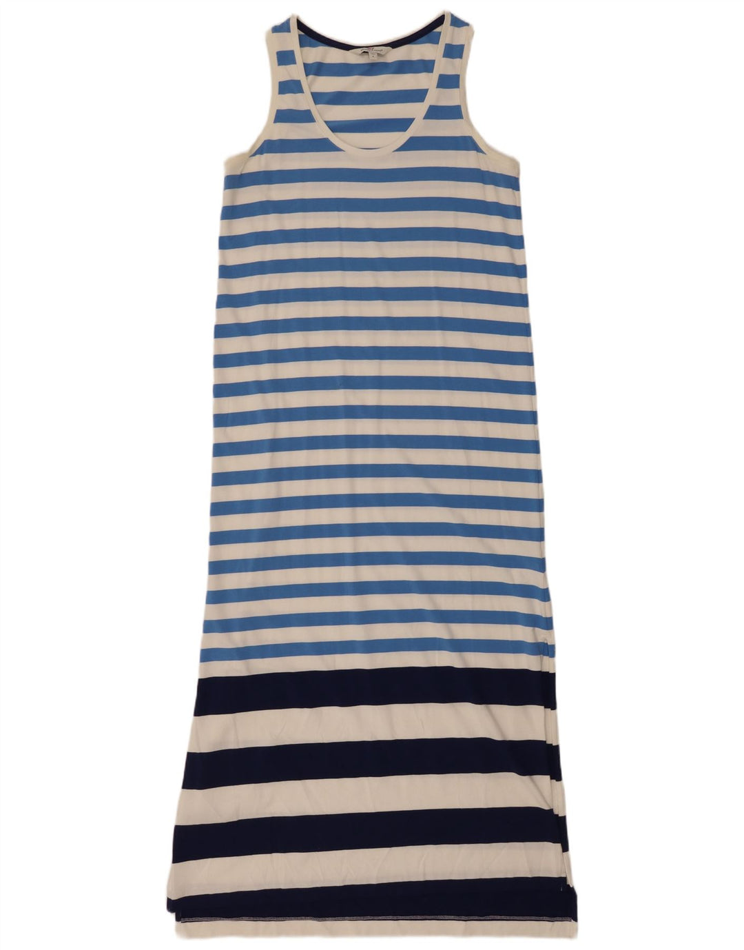 VINEYARD VINES Vestido camiseta feminino sem mangas Reino Unido 10 listrado azul pequeno