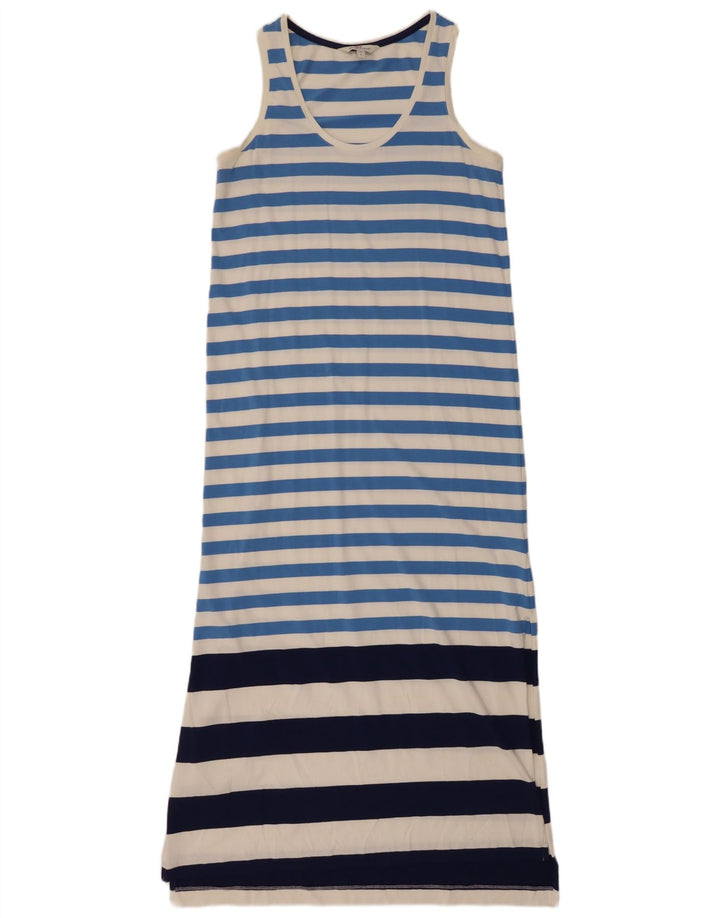 VINEYARD VINES Vestido camiseta feminino sem mangas Reino Unido 10 listrado azul pequeno