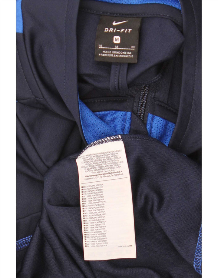 Jaqueta Nike Masculina Dri Fit Graphic Treino Top Médio Azul Marinho Colourblock