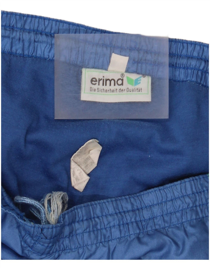 Calça de treino masculina Erima Joggers grande azul colorblock poliamida