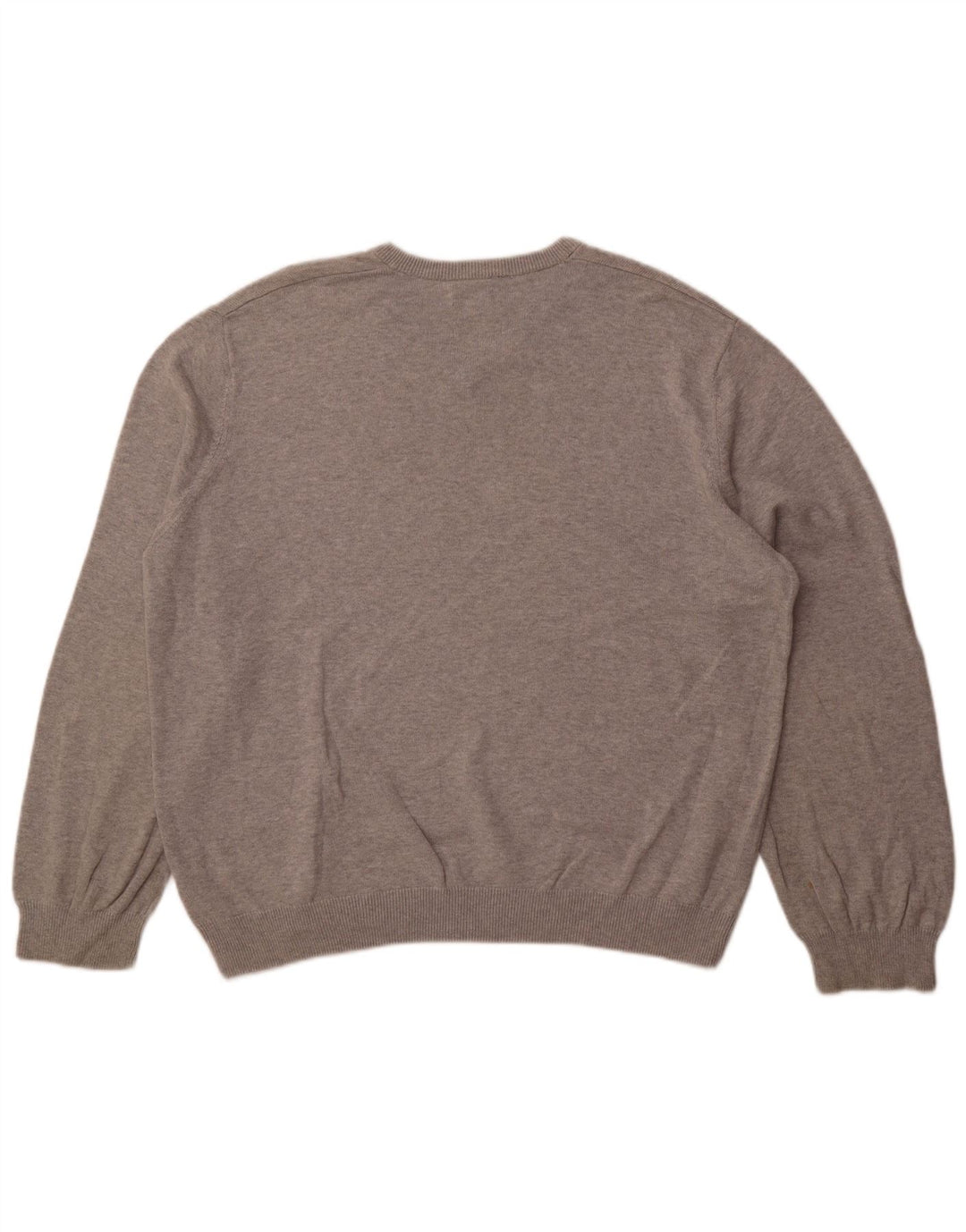 Suéter masculino Marks & Spencer com decote em V 2XL algodão cinza