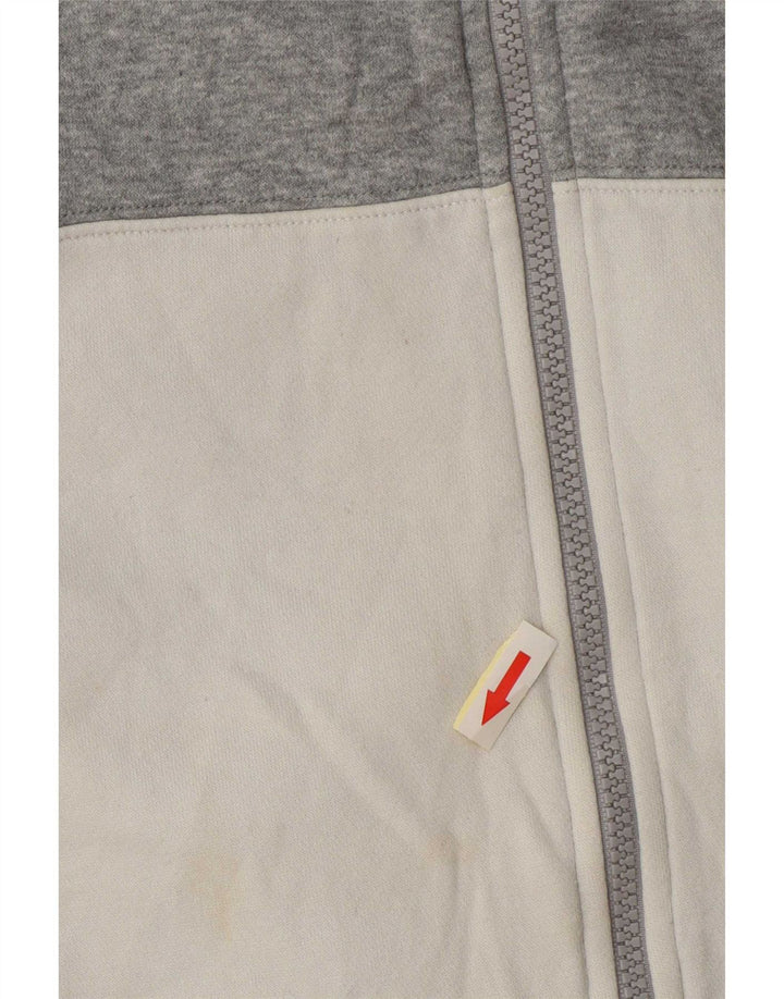 Nike Mens Tracksuit Top Jacket Médio Cinza Colorblock Algodão