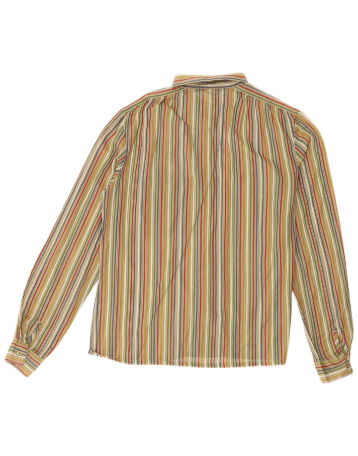 Camisa feminina vintage EU 33 XS listrada verde
