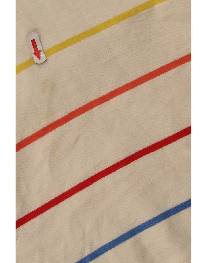 Suéter feminino Marks & Spencer UK 14 médio off white listrado