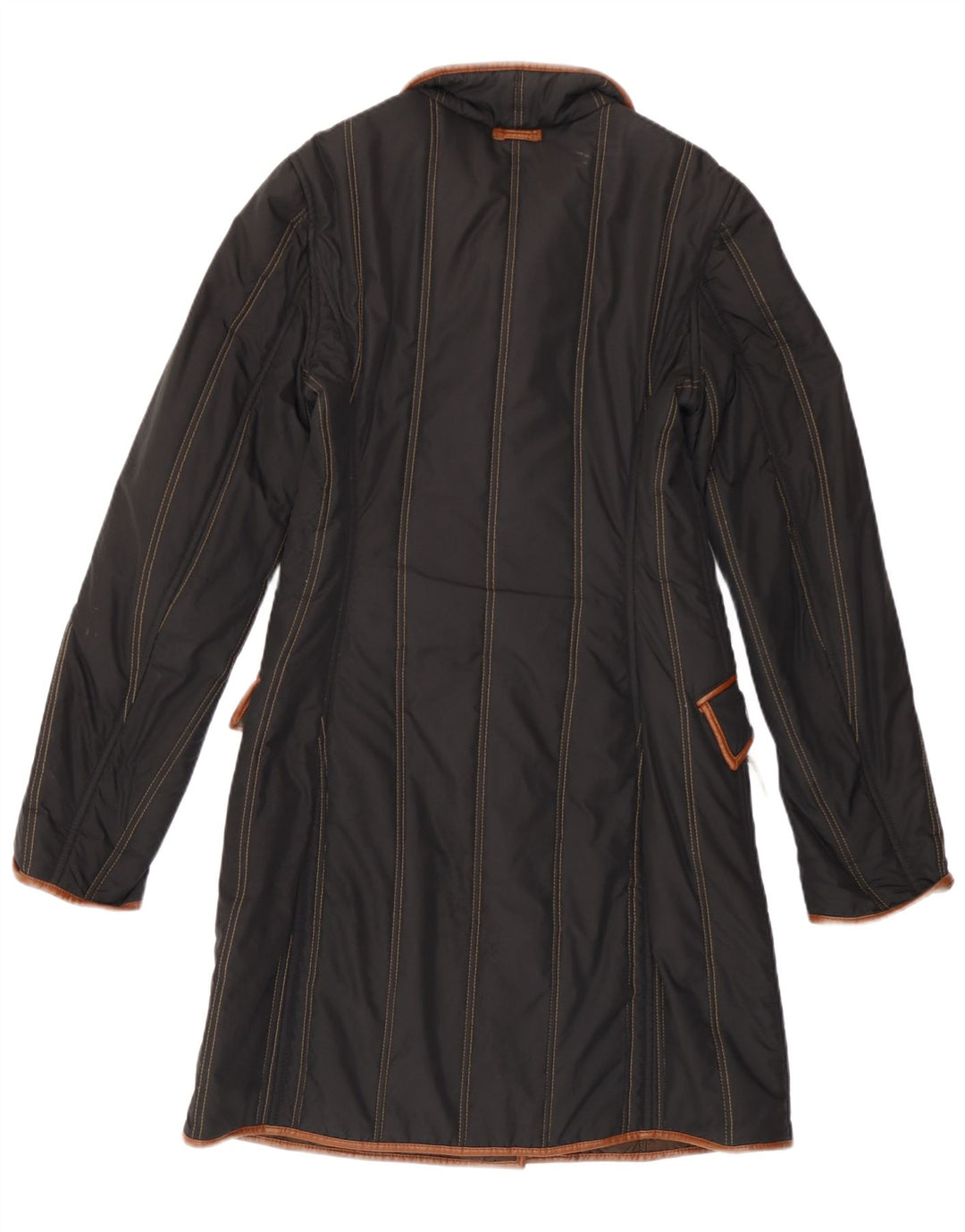 Casaco acolchoado feminino Fay UK 10 pequeno listrado preto