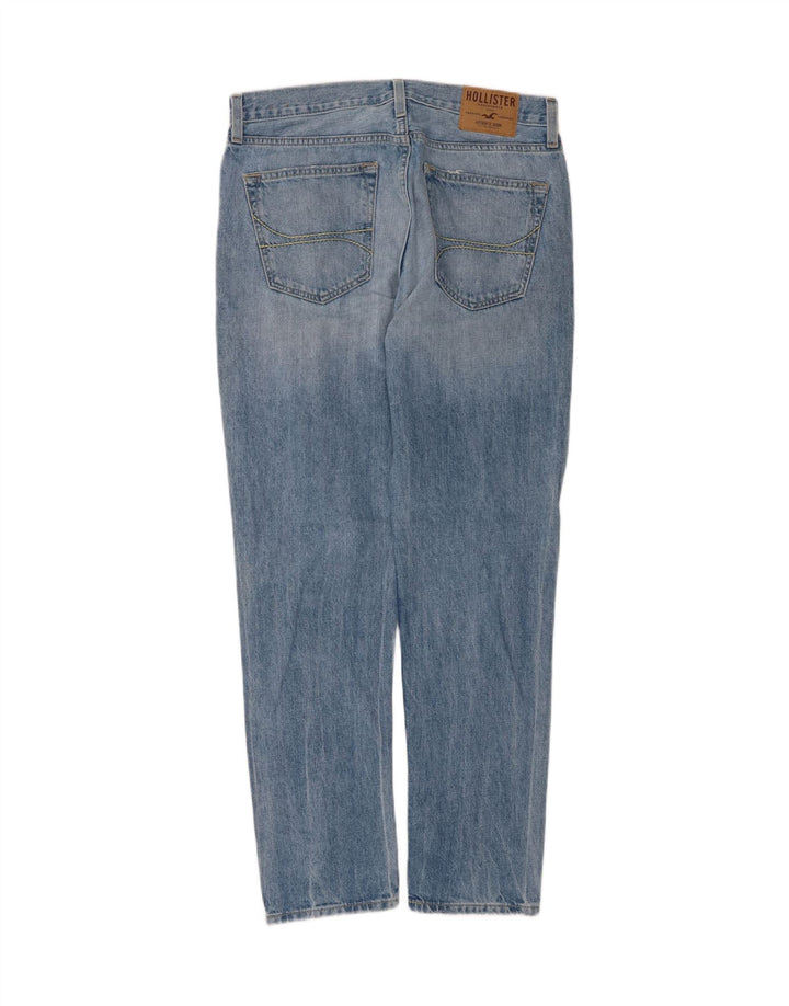 HOLLISTER Mens Distressed Classic Fit Tapered Jeans W32 L32 Blue Cotton Vintage Hollister and Second-Hand Hollister from Messina Hembry 