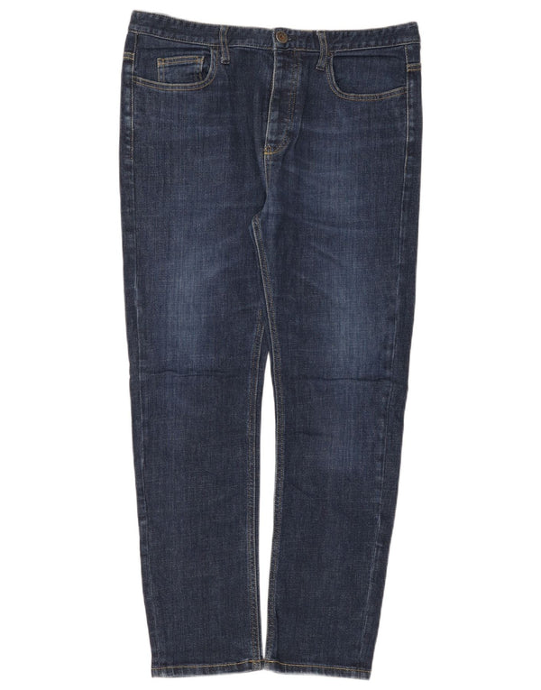 Benetton Jeans Slim Feminino W34 L28 Azul