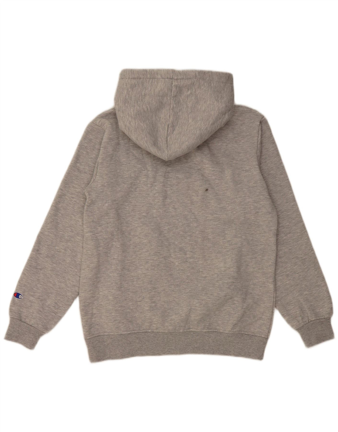 CHAMPION Suéter com capuz gráfico feminino UK 14 cinza médio