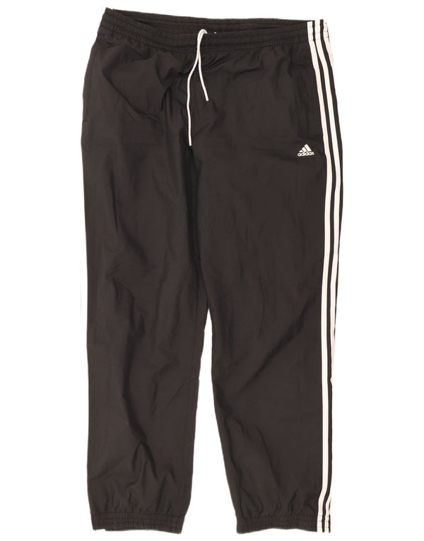 Calças de treino masculinas Adidas Joggers UK 46/48 XL preto poliéster