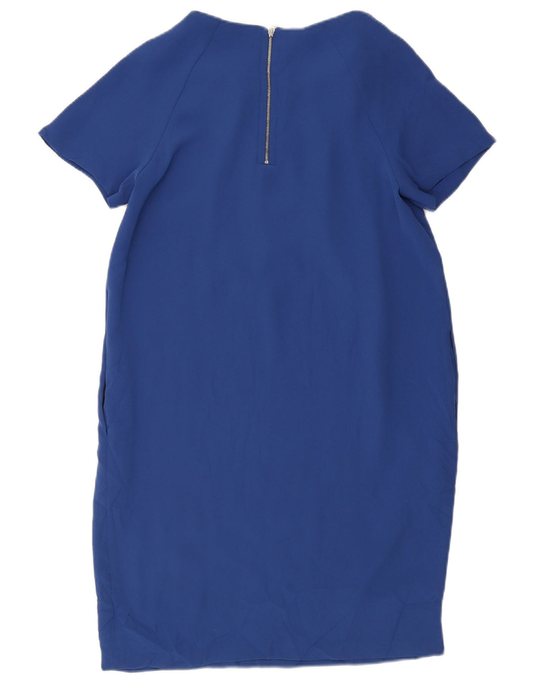 Vestido feminino Marks & Spencer UK 10 pequeno azul poliéster
