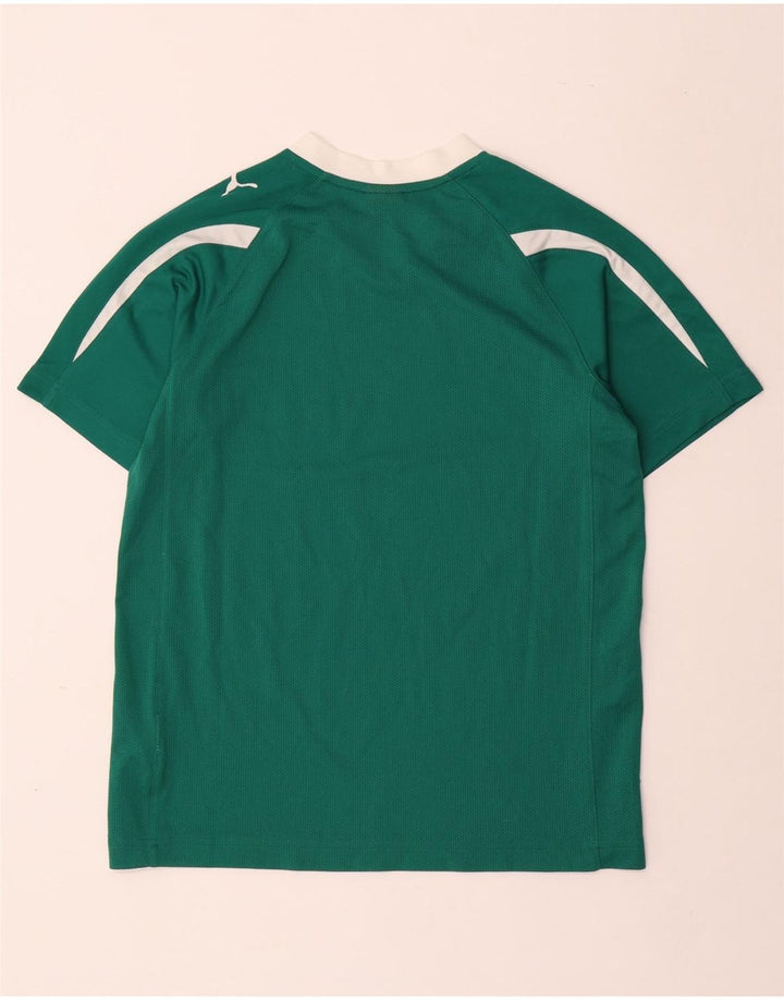 Camiseta PUMA Meninos Graphic 13-14 Anos Verde Poliéster