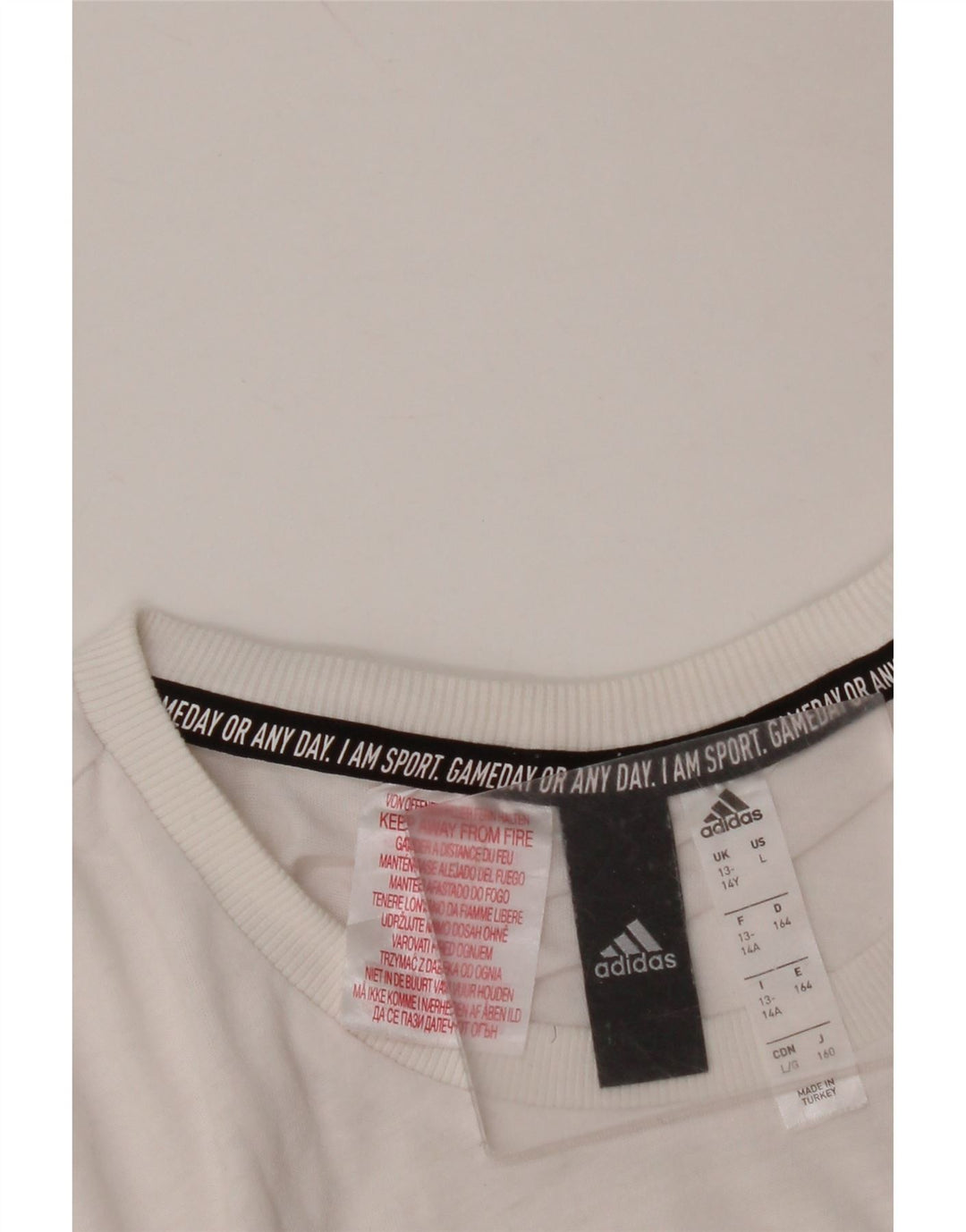 Camiseta ADIDAS Meninos Graphic 13-14 Anos Branco