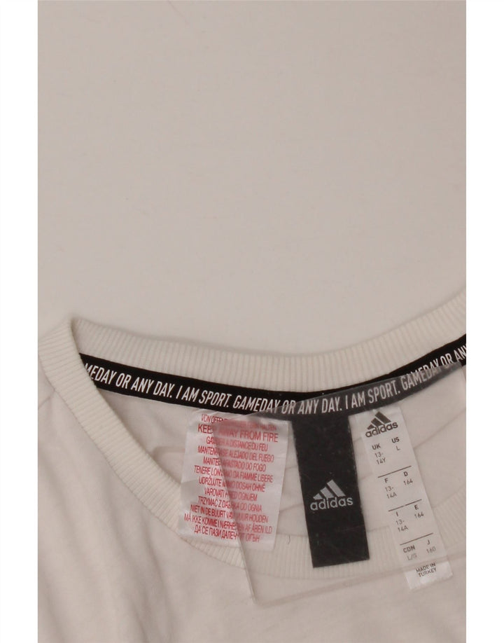 Camiseta ADIDAS Meninos Graphic 13-14 Anos Branco