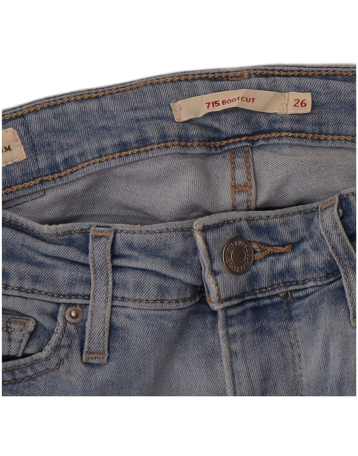 Calça jeans feminina Levi's 715 Bootcut W26 L32 azul