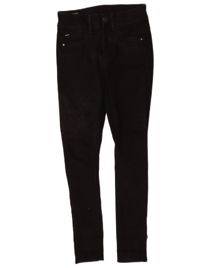 G-Star feminino Lynn Skinny Jeans W27 L30 poliéster preto