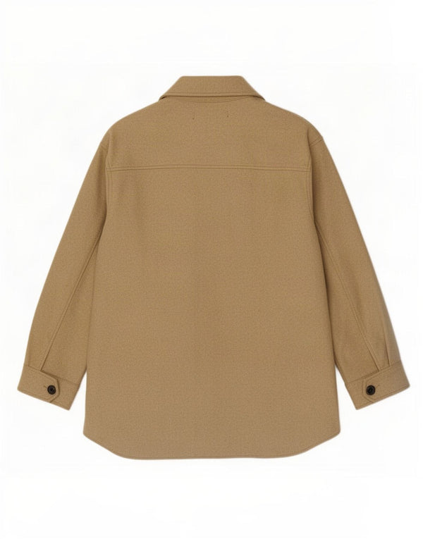Jaqueta utilitária feminina Zara UK 6 XS poliéster bege