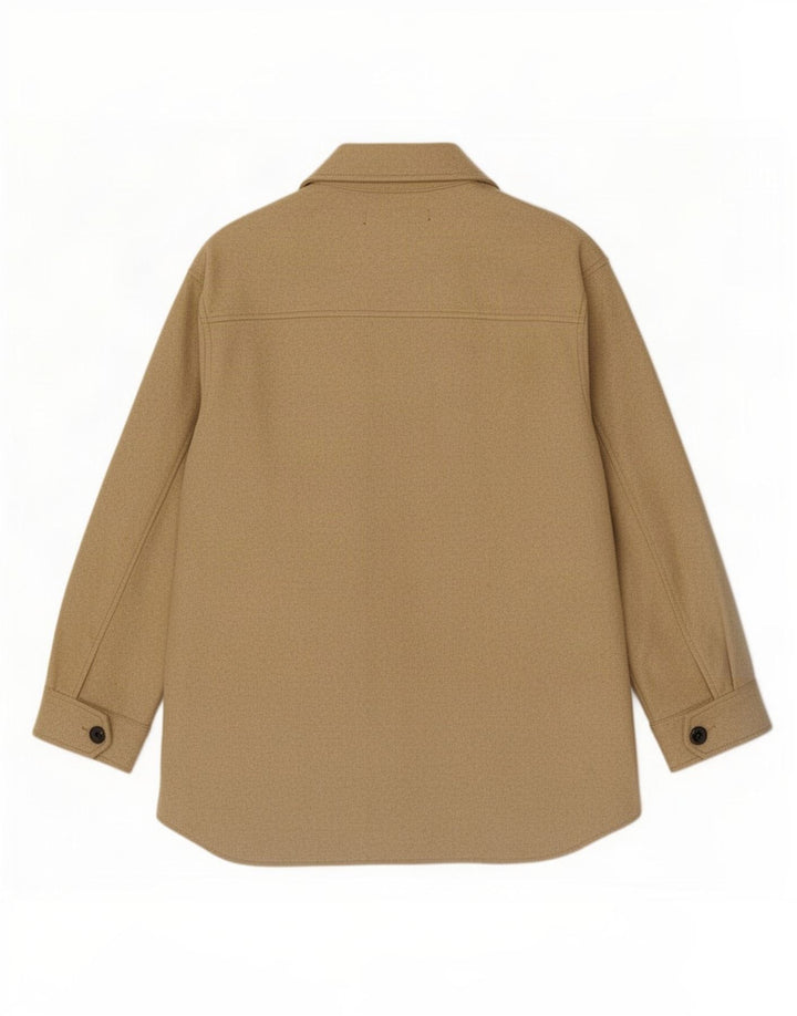 Jaqueta utilitária feminina Zara UK 6 XS poliéster bege