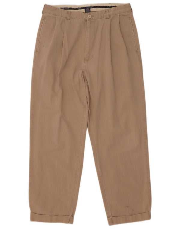 Calça Chino Masculina Polo Ralph Lauren Pegged W34 L30 Algodão Bege