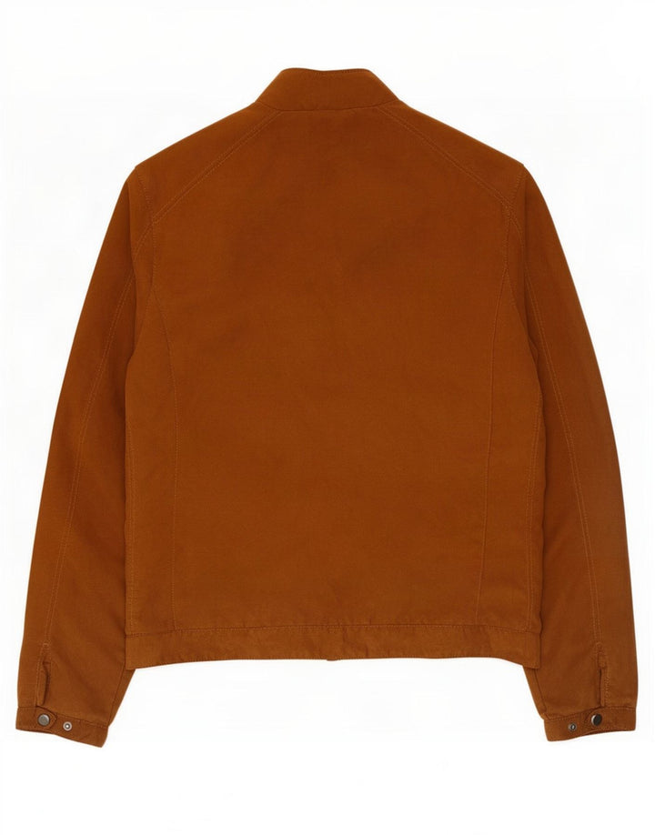 Jaqueta bomber masculina Zara UK 38 poliéster marrom médio