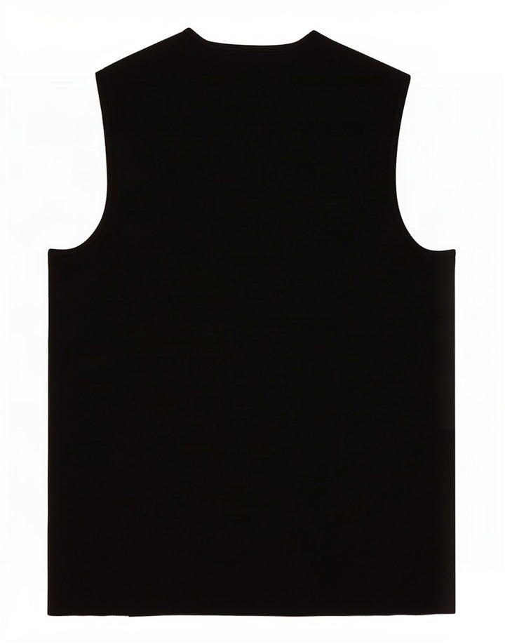 Colete feminino Zara UK 10 pequeno poliéster preto