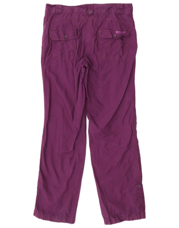 Calça casual feminina Mountain Warehouse UK 12 médio W32 L32 roxo