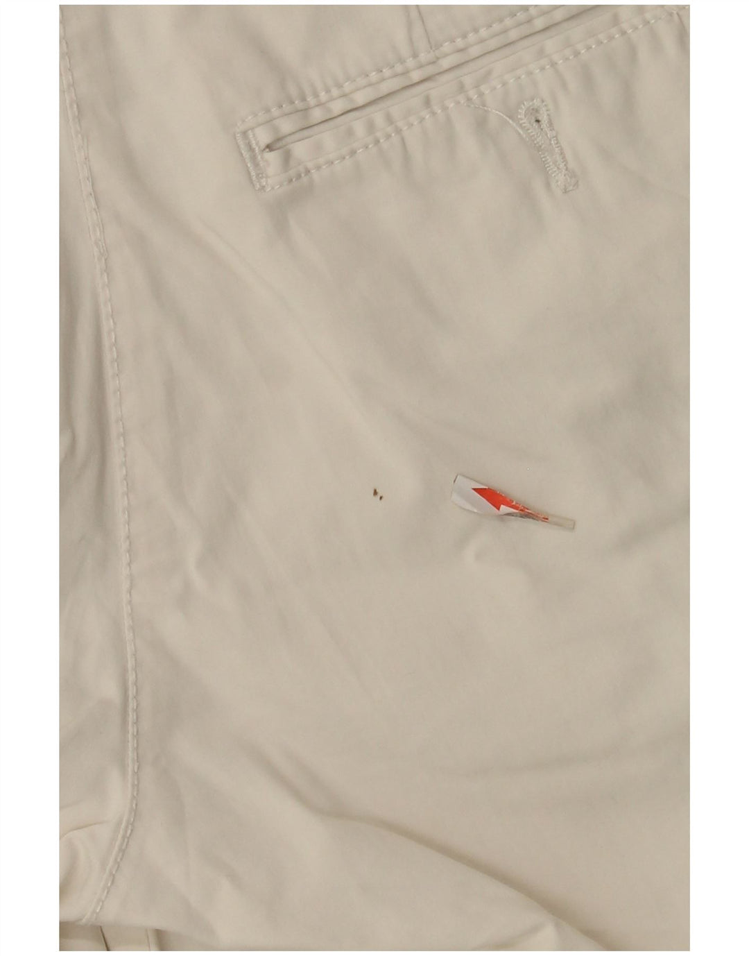 Slam Womens Chino Shorts IT 42 Médio W30 Algodão Branco