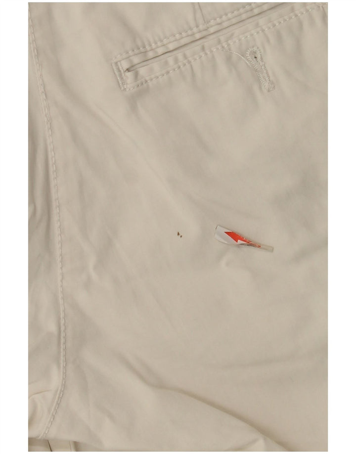 Slam Womens Chino Shorts IT 42 Médio W30 Algodão Branco