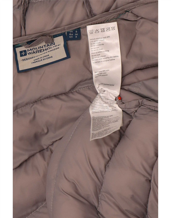Jaqueta acolchoada com capuz feminina Mountain Warehouse UK 8 Small Green Colourblock