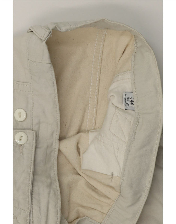 VINTAGE Womens Pegged Chino Trousers IT 44 Medium W30 L28 Off White Cotton Vintage Vintage and Second-Hand Vintage from Messina Hembry 