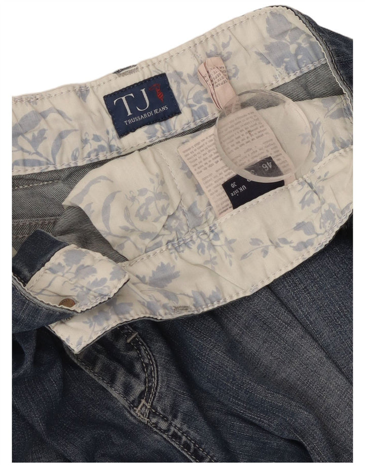 Trussardi Jeans recortados masculino W30 L24 algodão azul