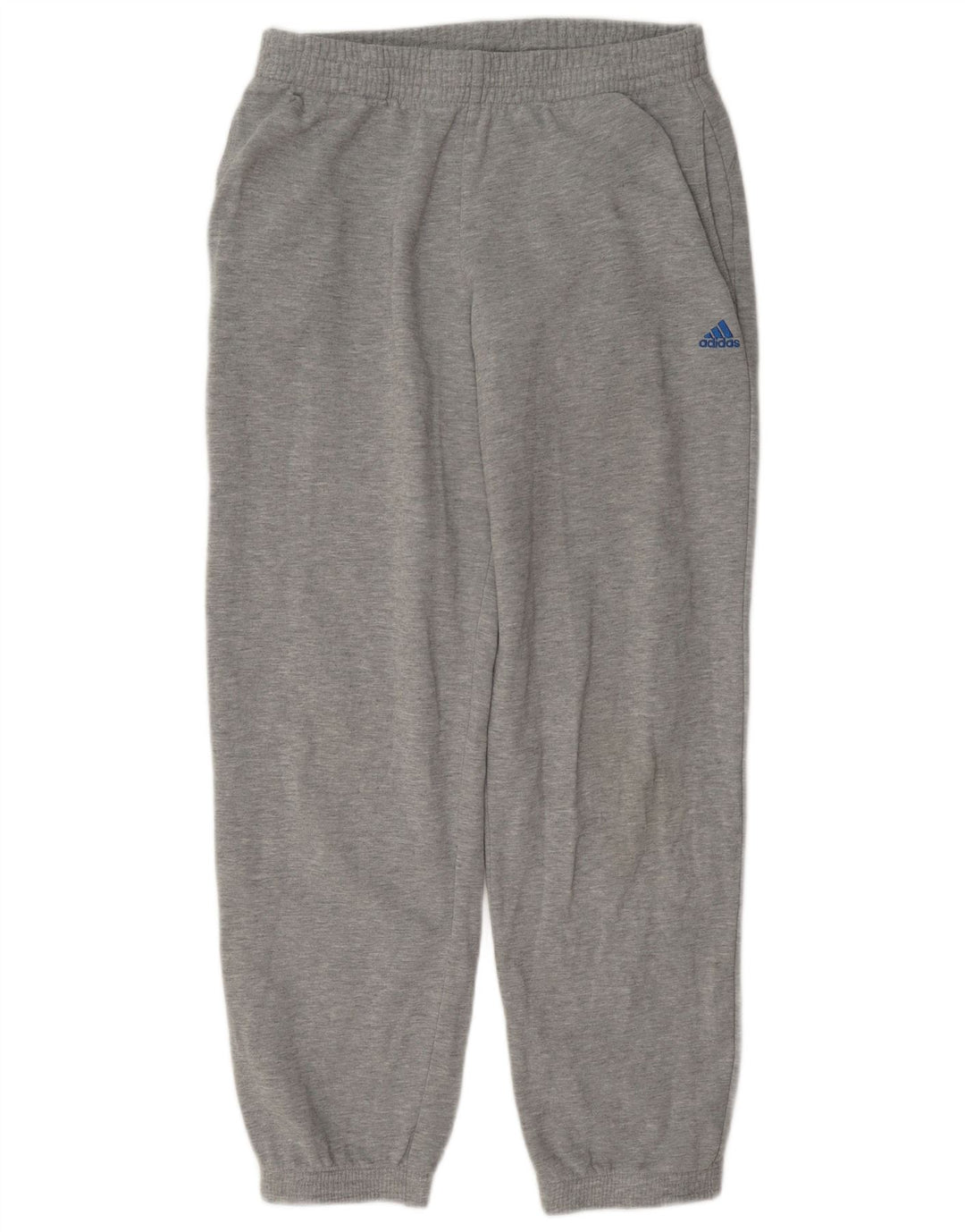 Calça de treino masculina Adidas Joggers cinza médio algodão