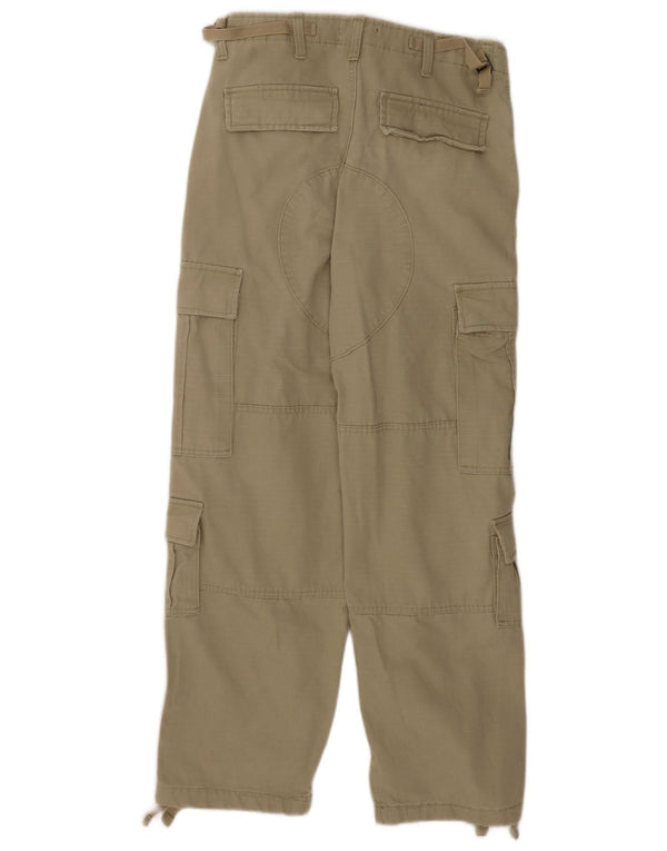 Calça cargo masculina reta Alcott W28 L29 algodão bege
