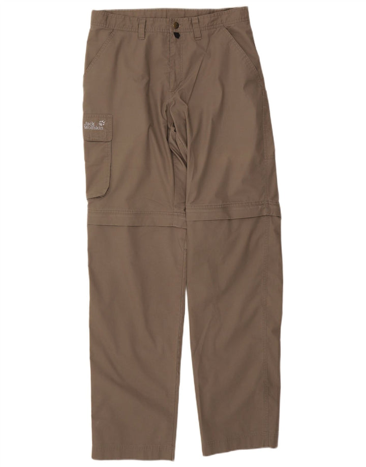 Calça cargo reta masculina Jack Wolfskin W32 L34 poliéster cinza