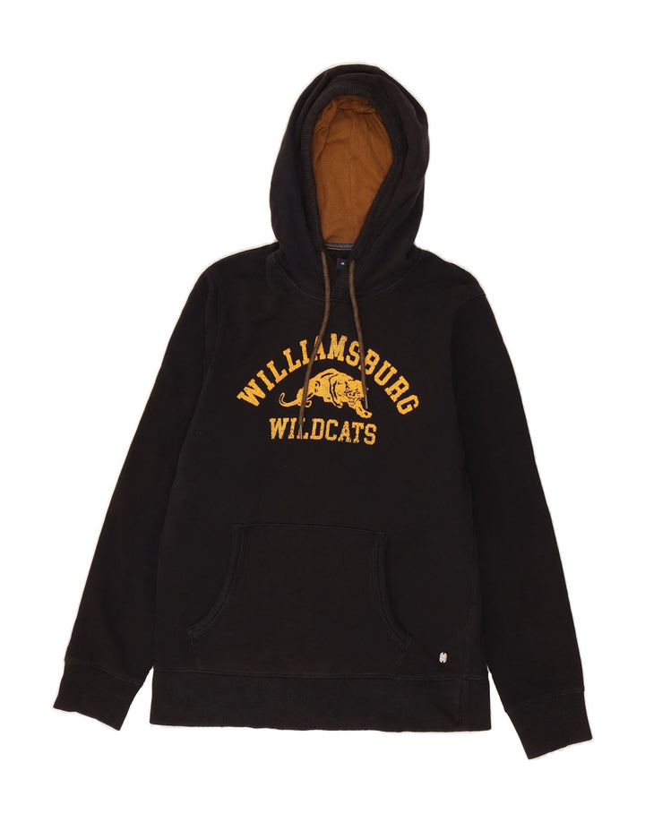 JACK & JONES Mens Wildcats Graphic Hoodie Jumper Medium Black Cotton Vintage Jack & Jones and Second-Hand Jack & Jones from Messina Hembry 