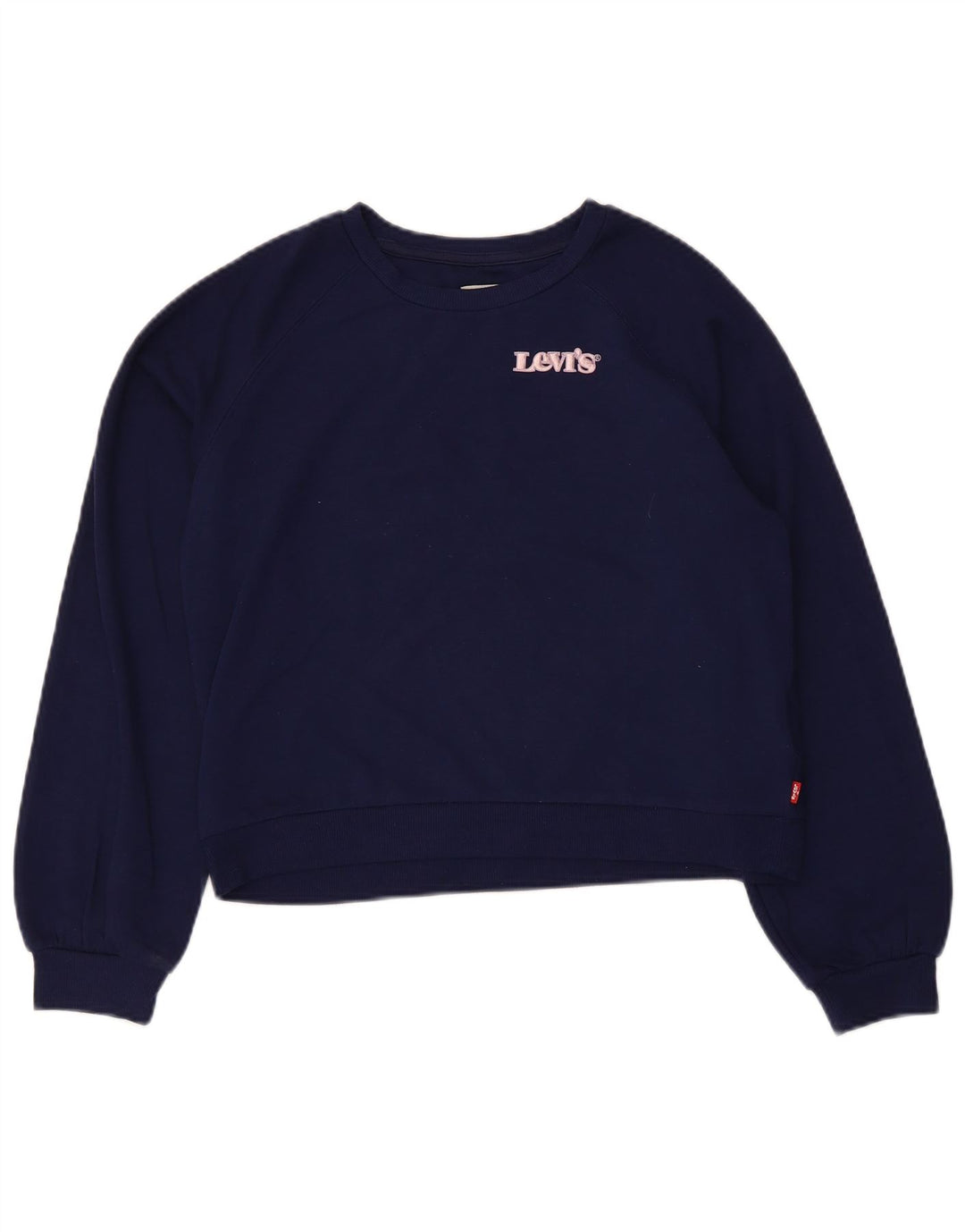 Moletom cropped feminino Levi's 13-14 anos azul marinho poliéster