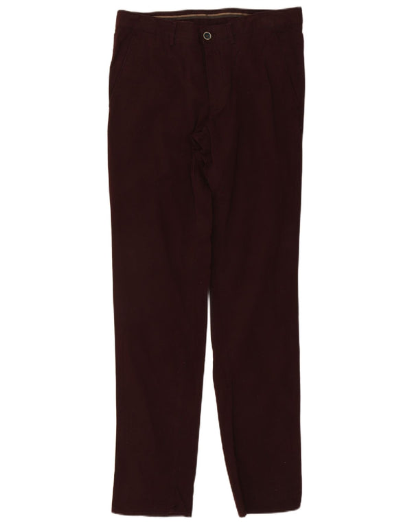 Calça Chino Masculina Slim Massimo Dutti W32 L33 Algodão Borgonha