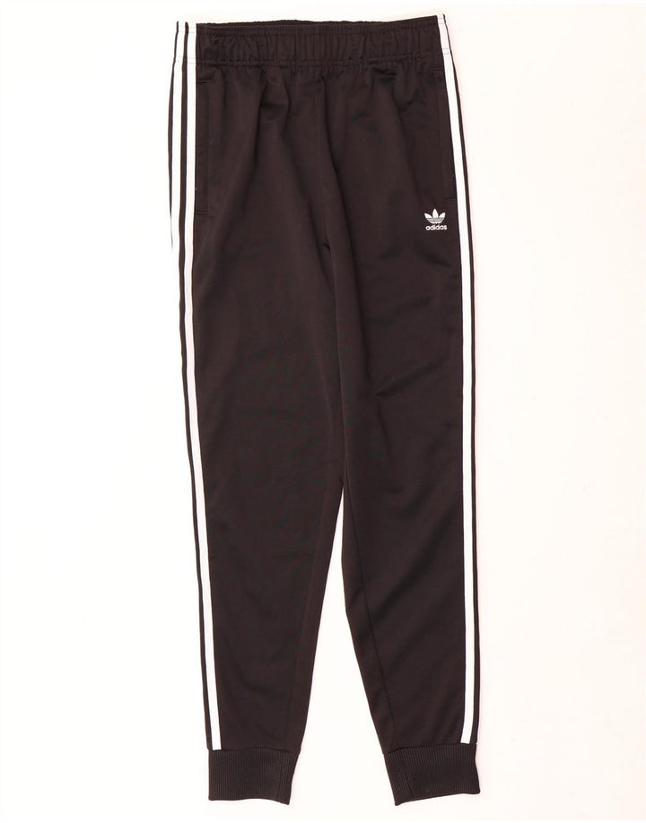 Adidas meninos calças de treino joggers 15-16 anos preto poliéster