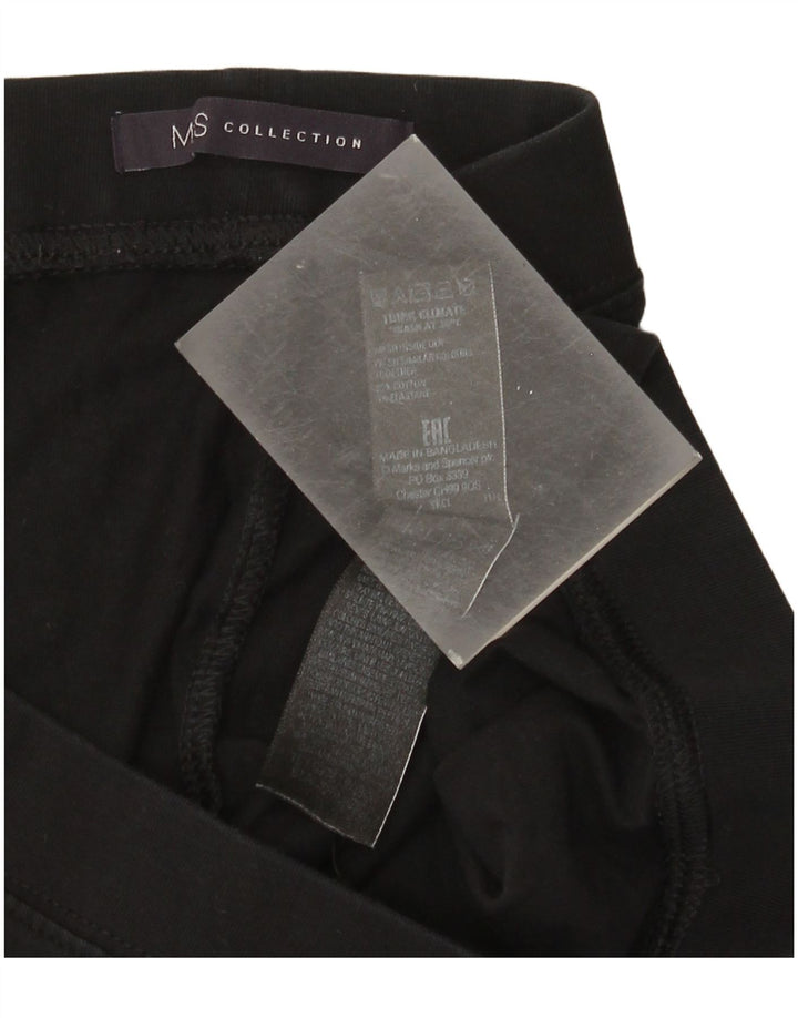 Leggings femininas Marks & Spencer Reino Unido 16 grande algodão preto